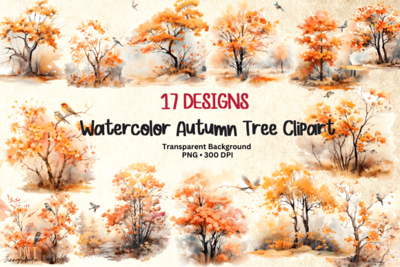 Download Watercolor Fall Tree Autumn Clipart - Fall Collection