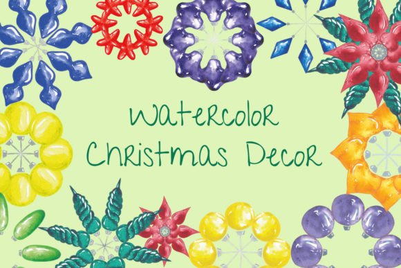 Download Watercolor Christmas Decor - Watercolor christmas Collection