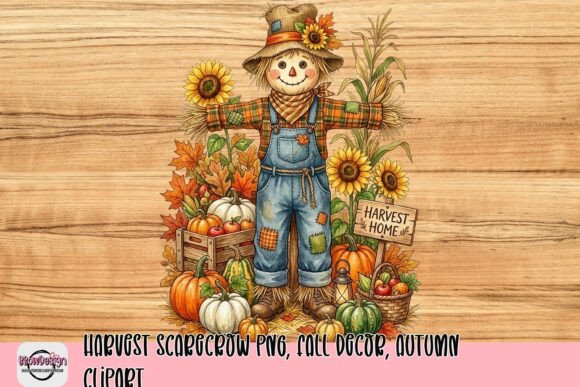 Download Harvest Scarecrow PNG, Fall Decor, Autumn Clipart - Fall Collection
