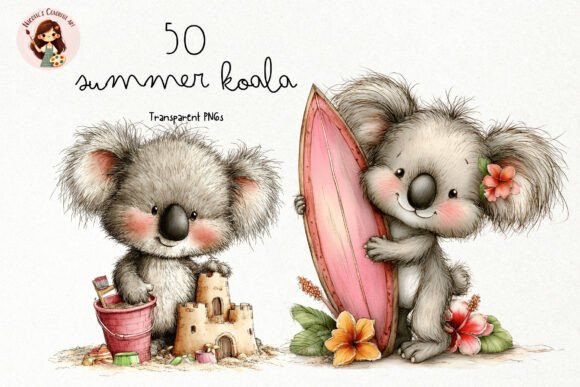 Download Summer Beach Koala PNG Clipart - Koala Collection