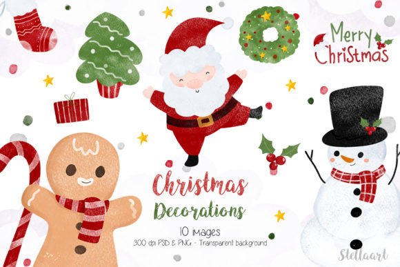 Download Watercolor Christmas Decorations - Watercolor christmas Collection