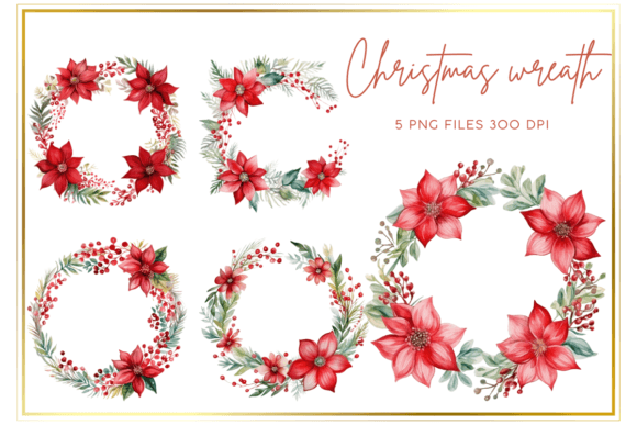 Download Christmas Wreath Watercolor Clipart - Premium Resources